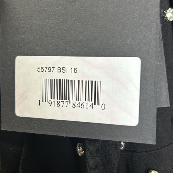 Mac Duggal 55797 NWT RHINESTONE ENCRUSTED LONG SLEEVE V NECK GOWN - Picture 6 of 11